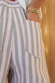 Shoreditch Stripe Lounge Flare Trouser Sweetpea & Grey /10=